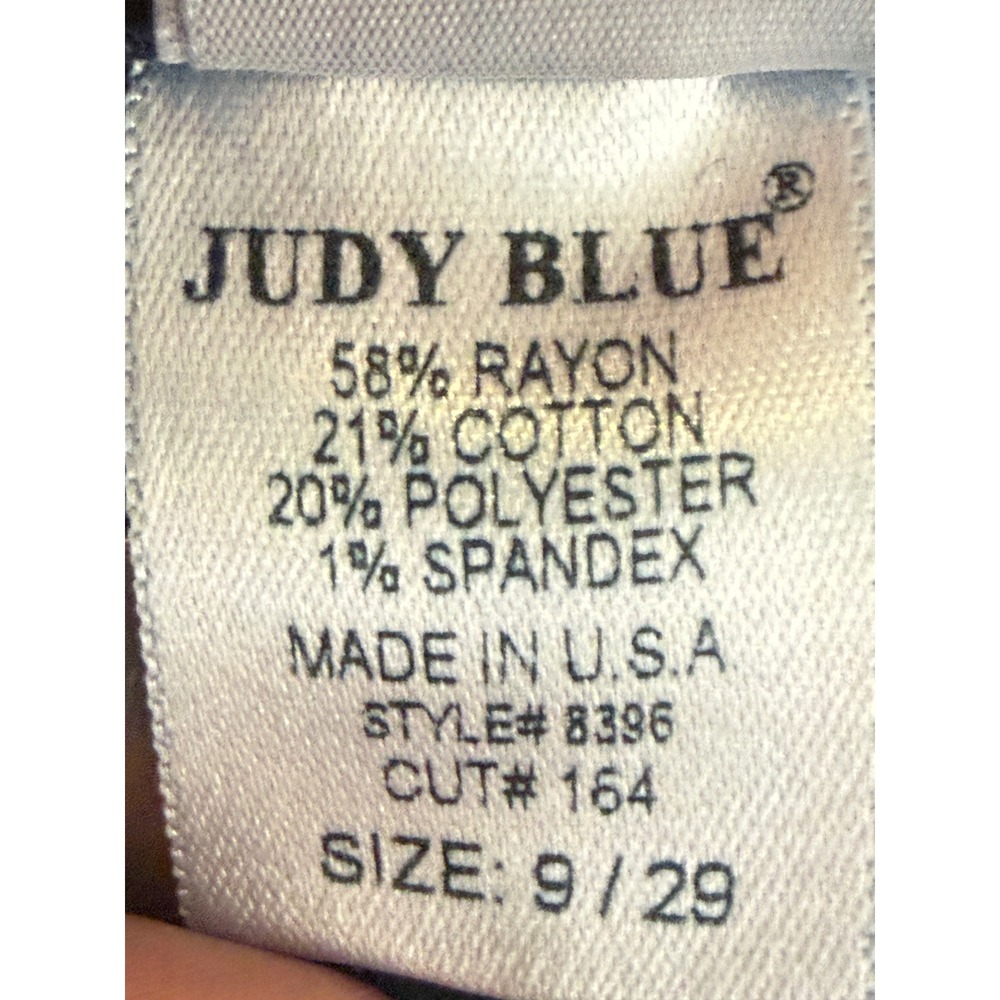 Judy Blue Dark Wash Flare Jeans 9/29 Women Raw Hem High Rise - Picture 5 of 10